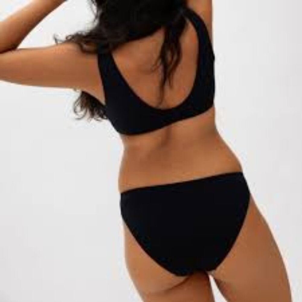 Everlane The Bikini Bottom Black/Size L